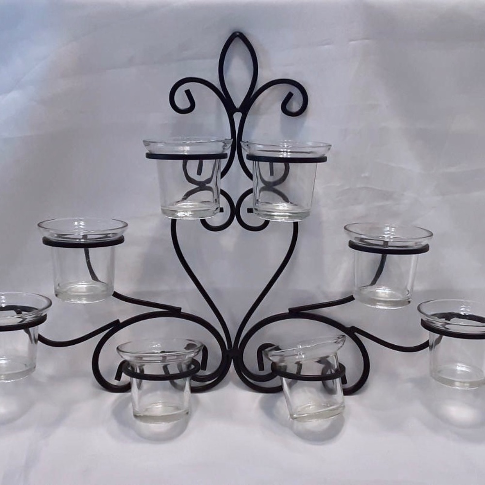 Eight Votive Candle Holder Wall Sconce - Picture 5 of 5